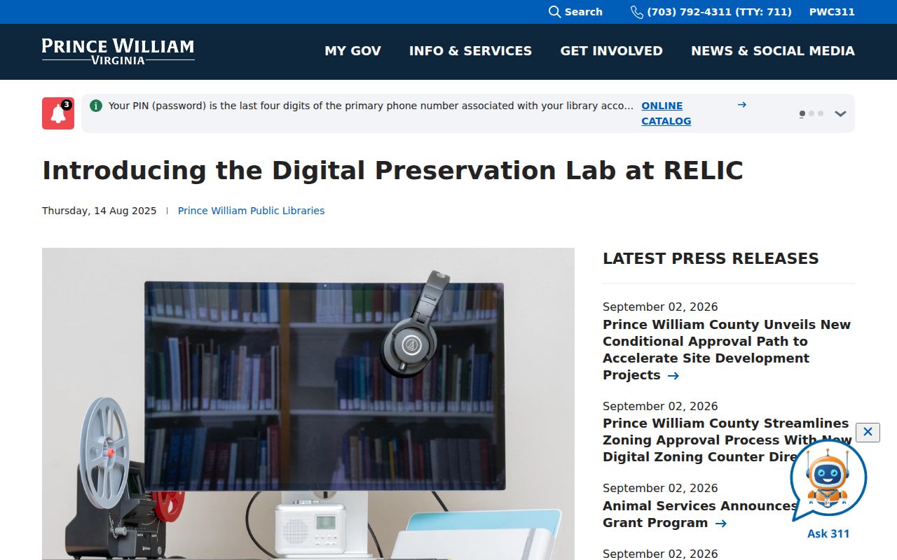 Buckhall city directory research resource at the RELIC Digital Preservation Lab